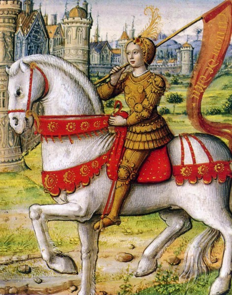 Giovanna d'Arco guida le truppe francesi alla battaglia di Orléans