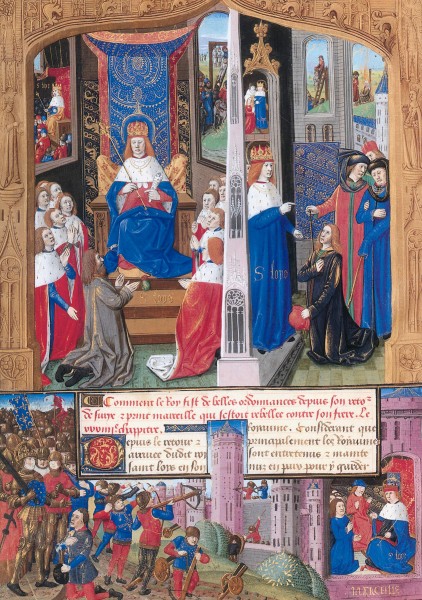 Luigi IX discute con i suoi consiglieri al ritorno della crociata